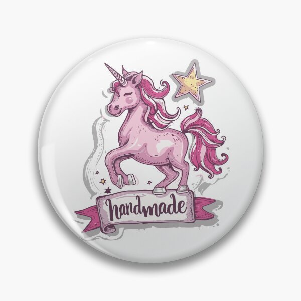 Artikelvorschau, Einhorn und Aufschrift,,Handmade,, entworfen und verkauft von Svetlanhcik.