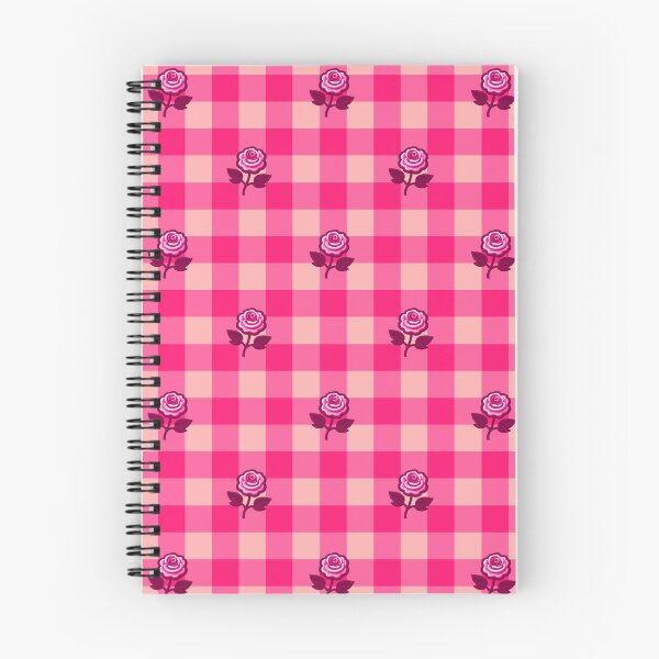 Item preview, Hot Pink Gingham Roses Pattern designed and sold by SilverPegasus.