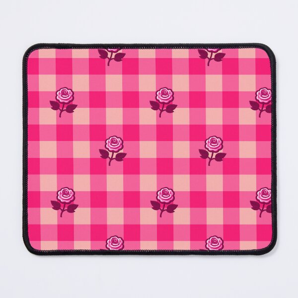 Item preview, Hot Pink Gingham Roses Pattern designed and sold by SilverPegasus.
