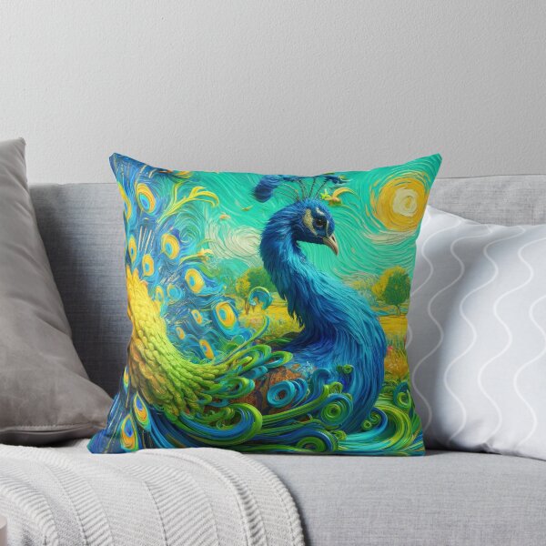 Item preview, Vibrant Plume: Van Gogh-Inspired Peacock Splendor designed and sold by Suzana Djordjevic.