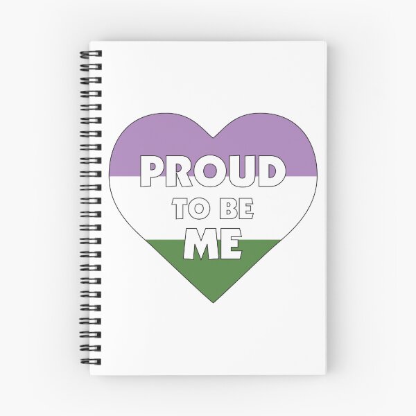 Item preview, Proud to Be Me LGBTQ+ Genderqueer Pride Flag Heart designed and sold by JoyfulJen.