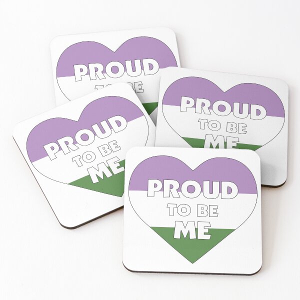 Item preview, Proud to Be Me LGBTQ+ Genderqueer Pride Flag Heart designed and sold by JoyfulJen.