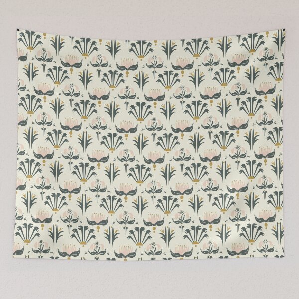 Item preview, Art deco floral pattern designed and sold by Botanical Cat.
