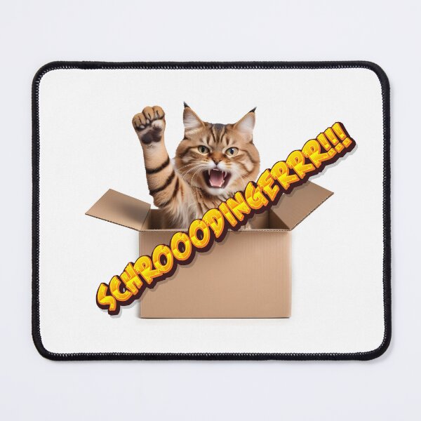 Item preview, schrodinger cat. yes! it's alive!!! designed and sold by PrintPlanetGo.