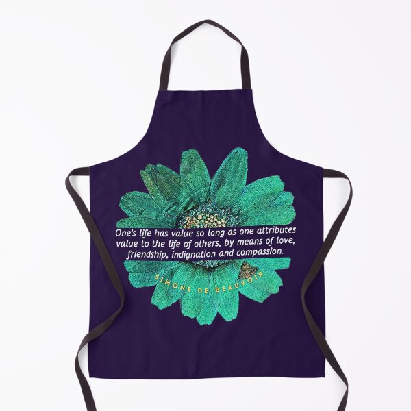 Item preview, Simone de Beauvoir quote: Simone de Beauvoir quote: One's life has value so long as one attributes value to the life of others, by means of love,  designed and sold by artbleed.