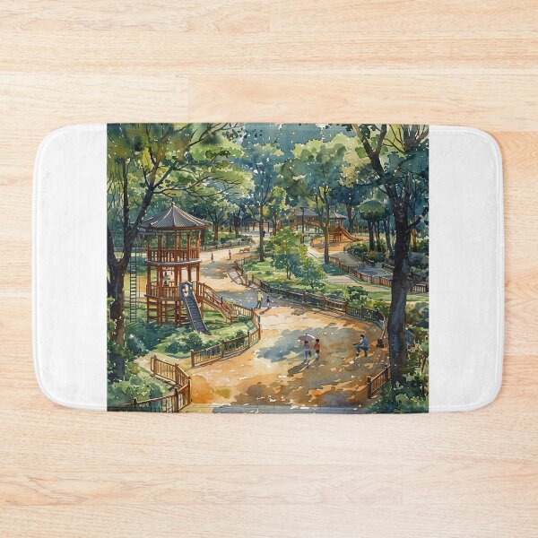 Item preview, Kids at Play on Playground designed and sold by Mr-whiteBG.
