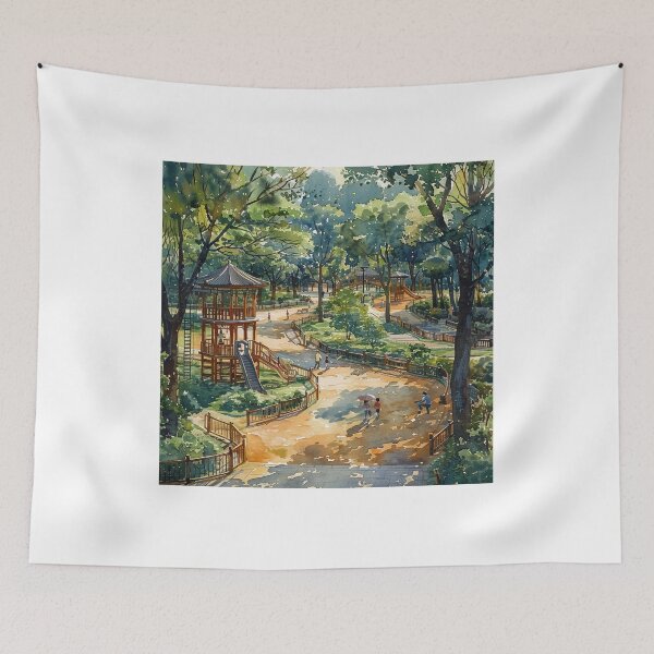 Item preview, Kids at Play on Playground designed and sold by Mr-whiteBG.