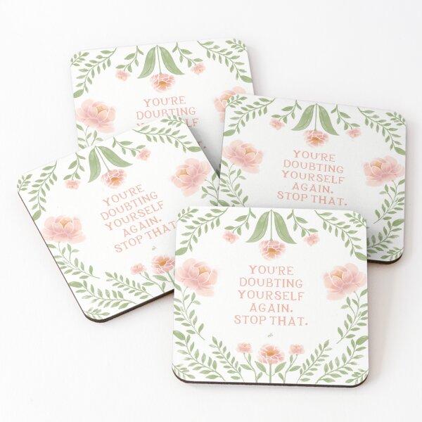 Item preview, Don’t doubt yourself - floral quote designed and sold by Gabba Delgado.