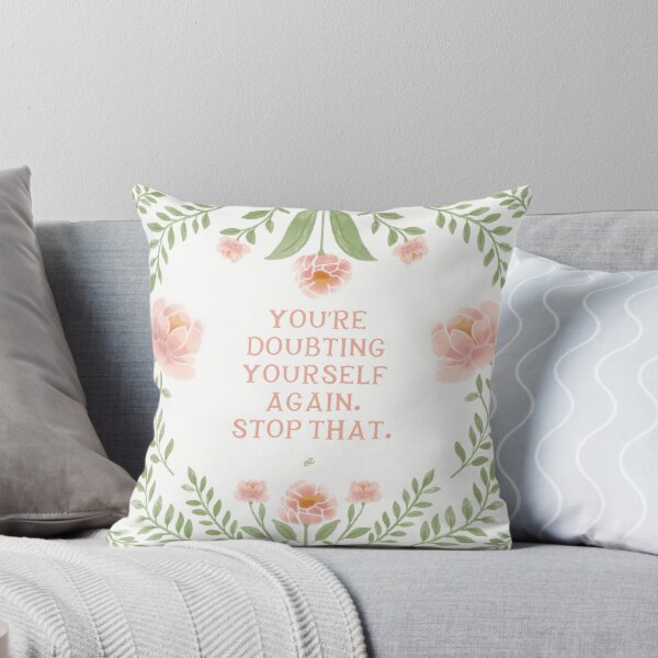 Item preview, Don’t doubt yourself - floral quote designed and sold by Gabba Delgado.