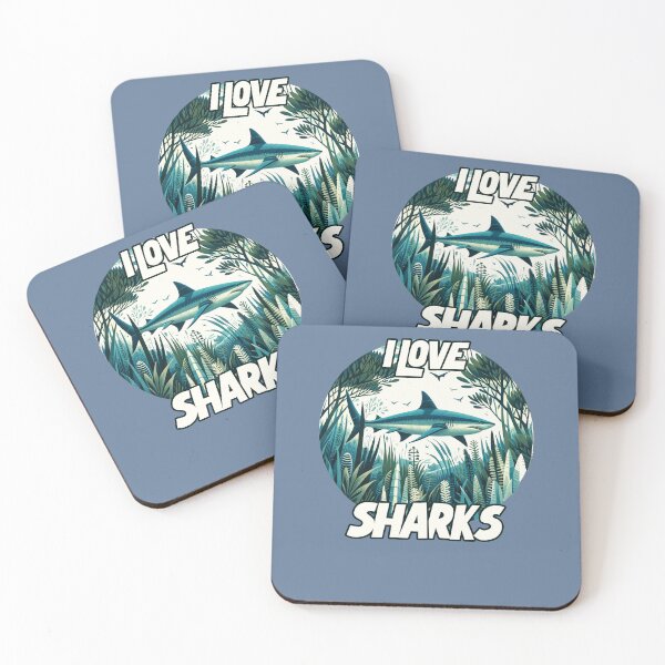 Item preview, I Love Sharks designed and sold by FrictionMaxxing.