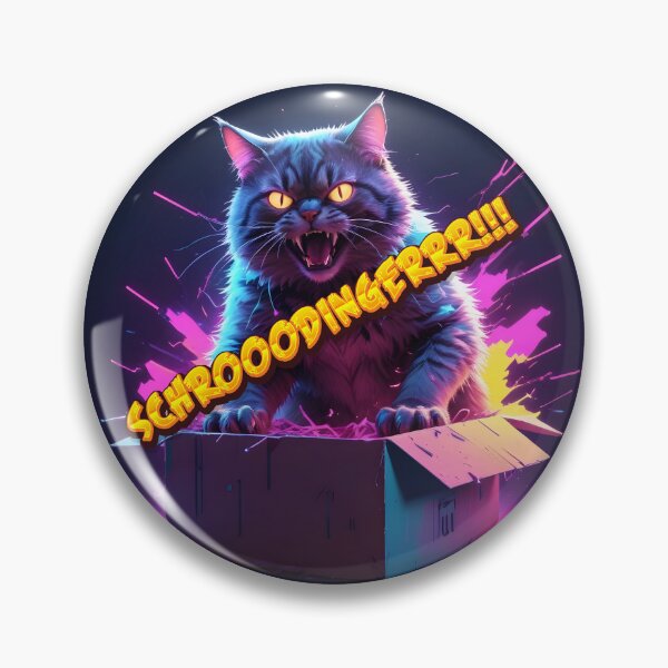 Item preview, schrodinger cat. yes! it's alive and hungry!! designed and sold by PrintPlanetGo.