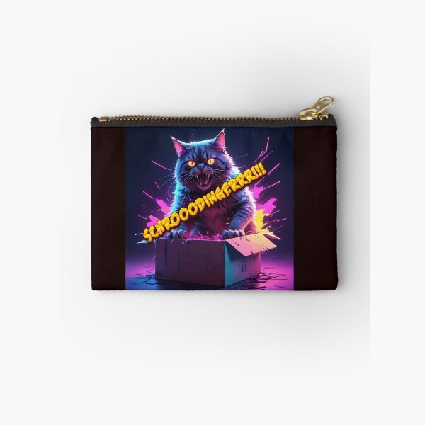 Item preview, schrodinger cat. yes! it's alive and hungry!! designed and sold by PrintPlanetGo.