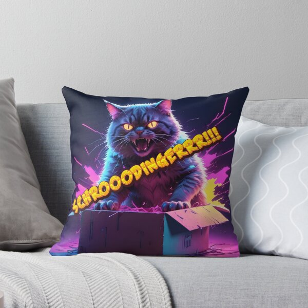 Item preview, schrodinger cat. yes! it's alive and hungry!! designed and sold by PrintPlanetGo.