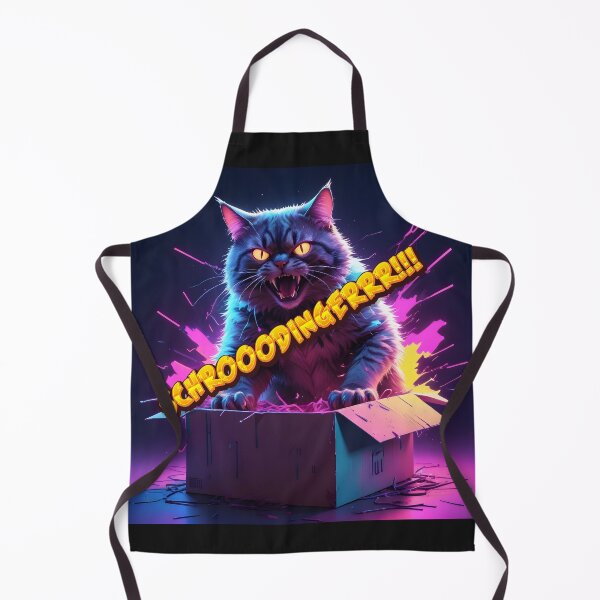 Item preview, schrodinger cat. yes! it's alive and hungry!! designed and sold by PrintPlanetGo.