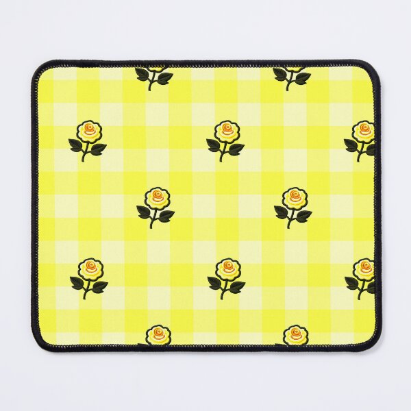 Item preview, Sunny Yellow Gingham Roses Pattern designed and sold by SilverPegasus.