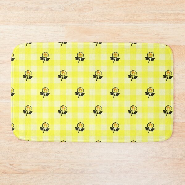 Item preview, Sunny Yellow Gingham Roses Pattern designed and sold by SilverPegasus.