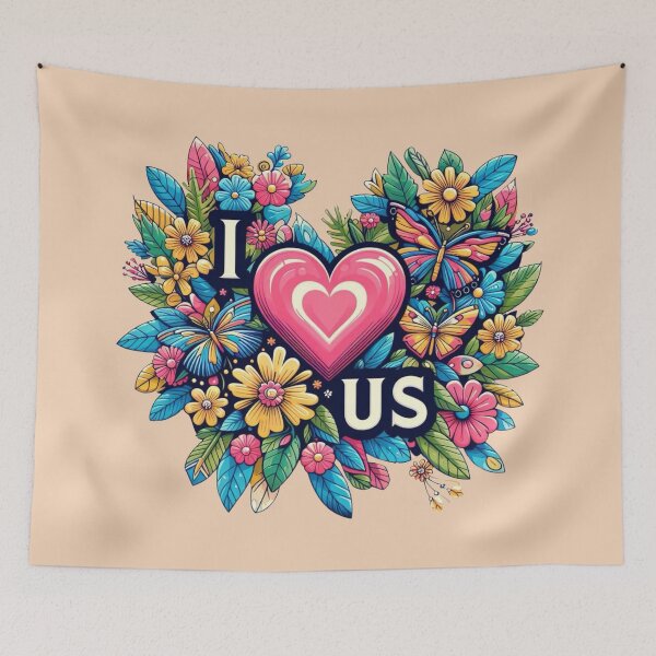 Item preview, I LOVE US designed and sold by Myra365Art.