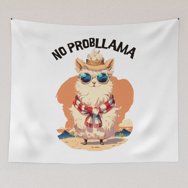 Item preview, No Problem Llama No Probllama Cute Souvenir designed and sold by VelosityPrints.