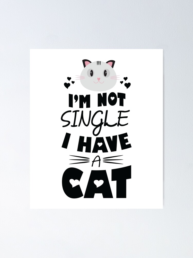 I'm Not Single I Have A Cat Funny Quote Pet Lover T Shirt I'm Not Single I Have A Cat Funny Quote Pet Lover T Shirt
