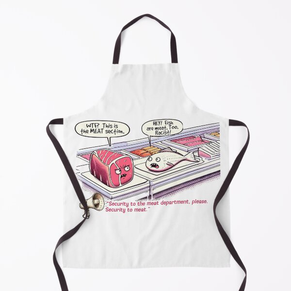 Item preview, Hey! Fish are meat, too! designed and sold by FamouslyStupid.