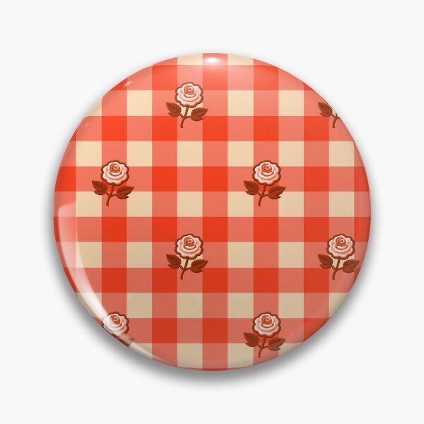 Item preview, Orange Gingham Roses Pattern designed and sold by SilverPegasus.