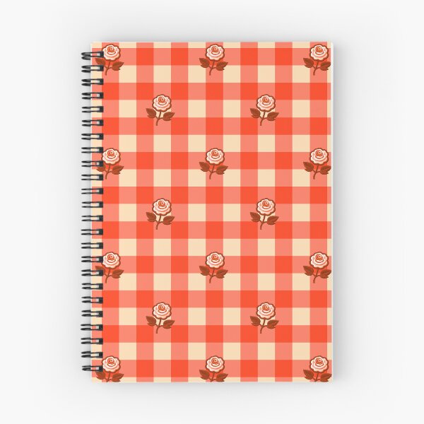 Item preview, Orange Gingham Roses Pattern designed and sold by SilverPegasus.