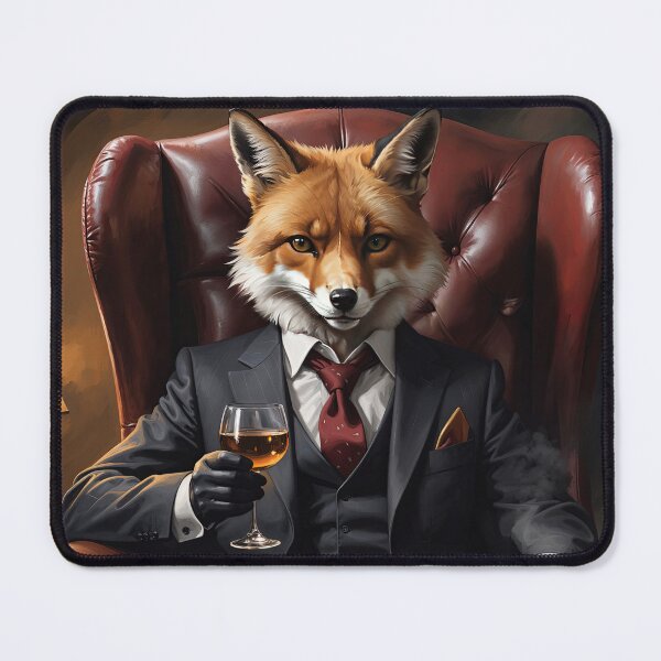 Item preview, The Distinguished Gentleman Fox - Elegant Anthropomorphic Animal Art Print designed and sold by Very Peculiar.
