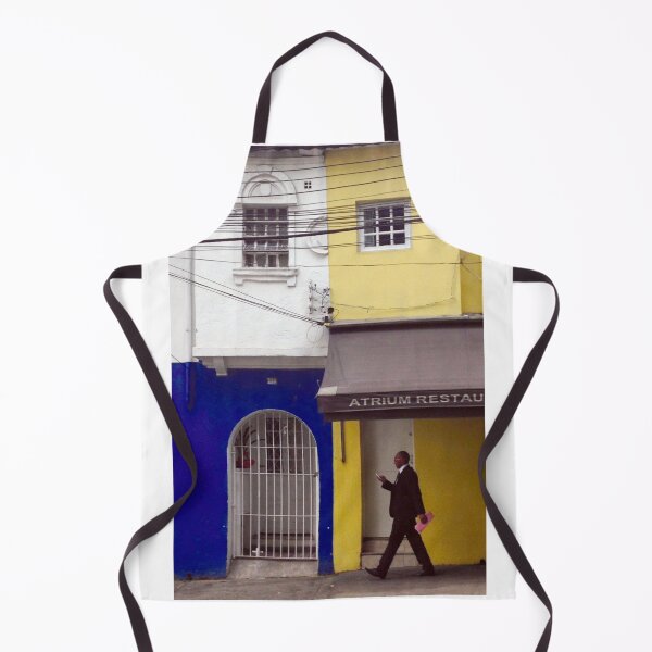 Item preview, yellow and blue houses whith a gentleman designed and sold by Doug0276.