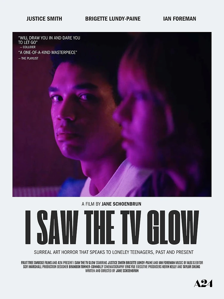 I Saw The TV Glow Movie Poster  Poster for Sale by madilafemina  Redbubble