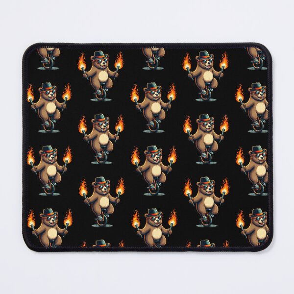 Item preview, Bear on a monocycle funny gifts for a monocyclist designed and sold by Pixel-Forge.