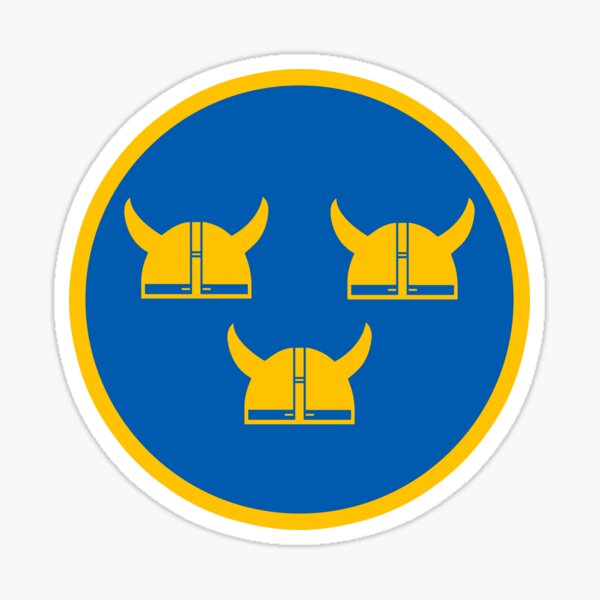 Tre Viking Kronor Sticker