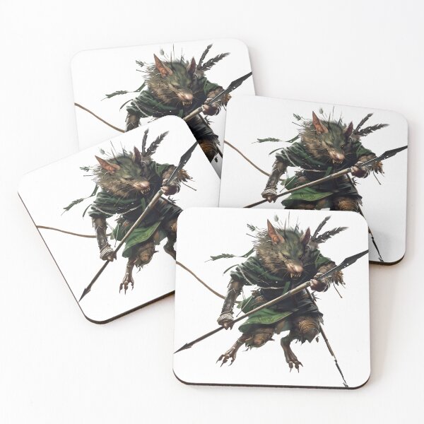 Item preview, Clanrat Charge - Dynamic Skaven Warrior in Action T-Shirt designed and sold by Juuskus.