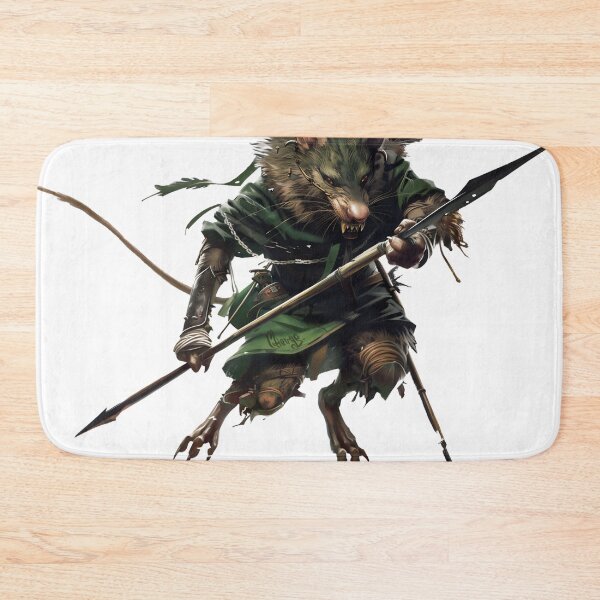 Item preview, Clanrat Charge - Dynamic Skaven Warrior in Action T-Shirt designed and sold by Juuskus.