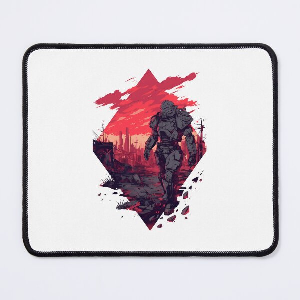 Item preview, Armored Warrior Walks the Wasteland - Diamond Frame - Post Apocalyptic designed and sold by Fenay Designs.