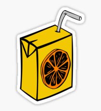 Orange juice carton Sticker