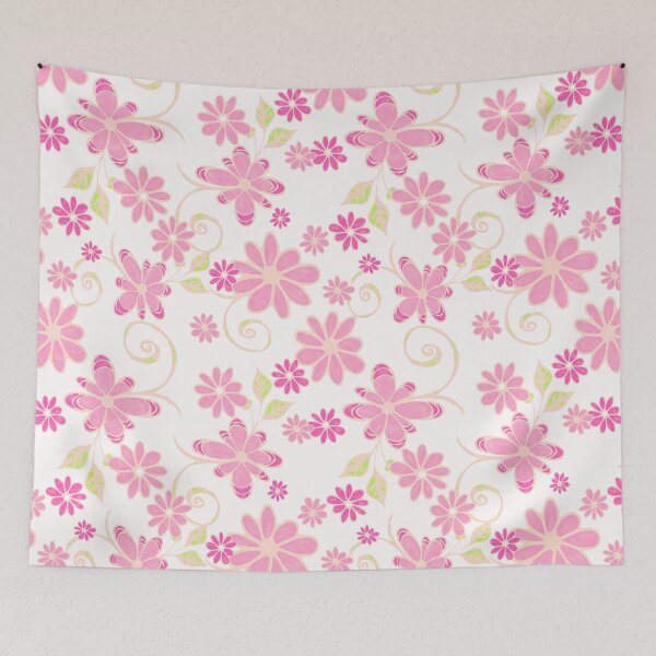 Item preview, Pretty Little Doodle Daisies in Pale Pink designed and sold by patternsbyposh.