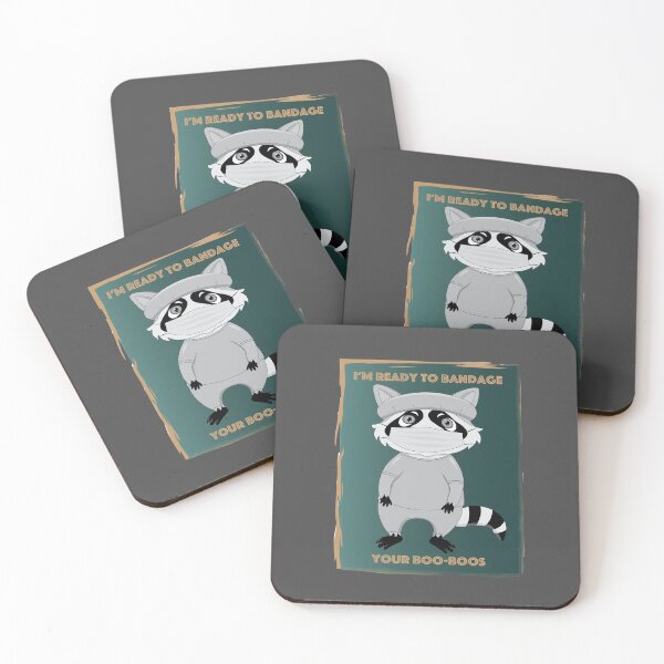 Item preview, Retro Surgeon raccoon designed and sold by atedesigns.