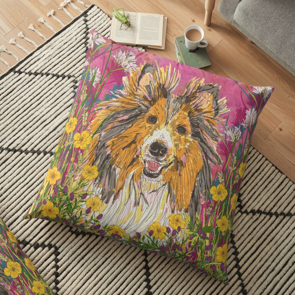 Sheltie Floor Pillow