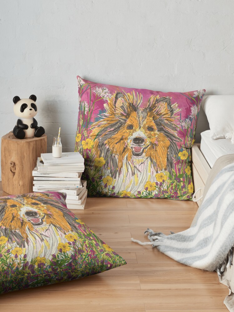 Alternate view of Sheltie Floor Pillow