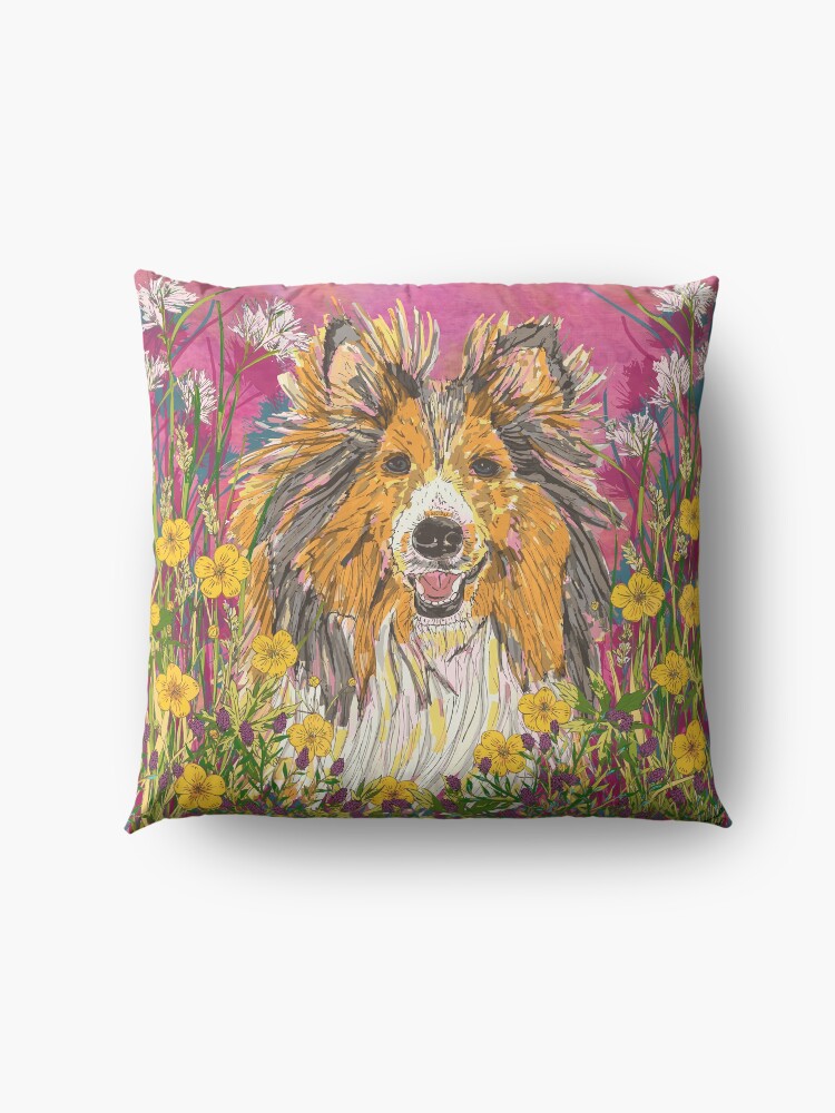 Alternate view of Sheltie Floor Pillow