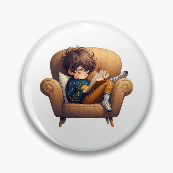 Item preview, Little Boy Reading 4 designed and sold by Made-by-Gus.