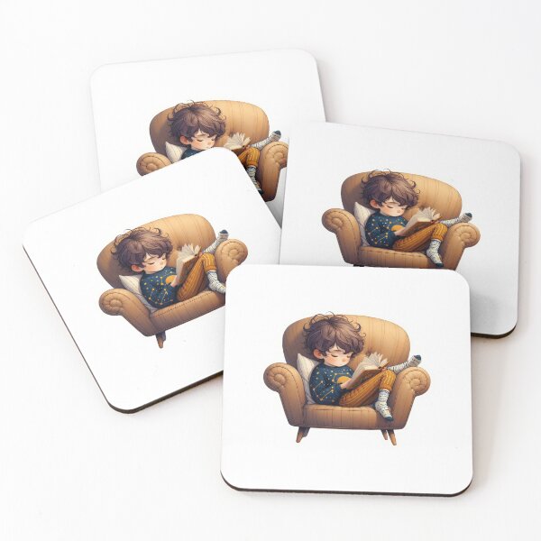 Item preview, Little Boy Reading 4 designed and sold by Made-by-Gus.