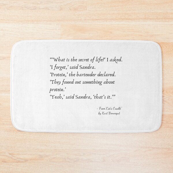 Item preview, A Quote about Life from "Cat’s Cradle" by Kurt Vonnegut designed and sold by Poemit.
