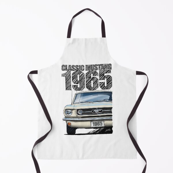 Item preview, Drive That Classic featuring the Iconic 1965 Ford Mustang in Wimbledon White (Light Background) designed and sold by Petrolhead T-Shirts and Art.