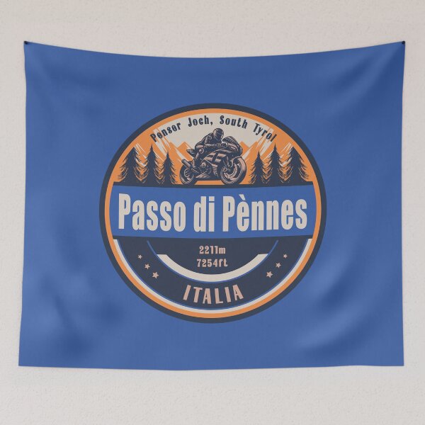 Item preview, Passo di Pennes Italy Motorcycling Mountain Design designed and sold by CynthiaGraphics.