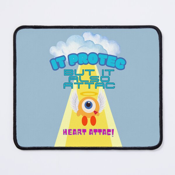 Item preview,  It Protec But It Also Attac - Heart Attac - Funny Meme designed and sold by lovealva.