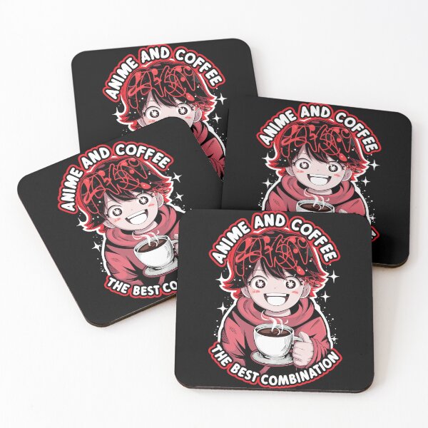 Item preview, Anime And Coffee The Best Combination Funny Coffee Lover Anime designed and sold by Quirky Shirts.
