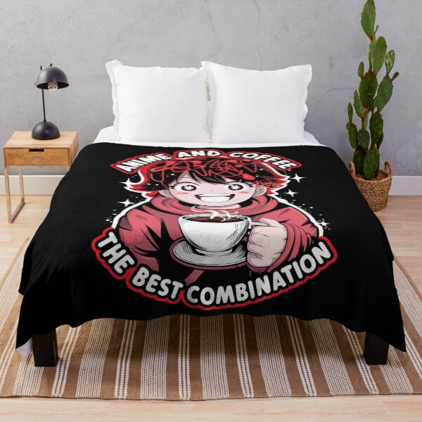 Item preview, Anime And Coffee The Best Combination Funny Coffee Lover Anime designed and sold by Quirky Shirts.