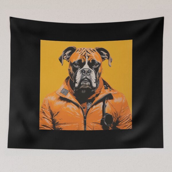 Item preview, Boxer Dog in Flight School designed and sold by luvandsocial.