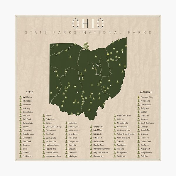 Item preview, Ohio Parks designed and sold by FinlayMcNevin.